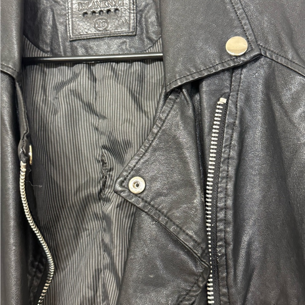 Blank NYC Black Leather Moto Jacket - Picture 5 of 11